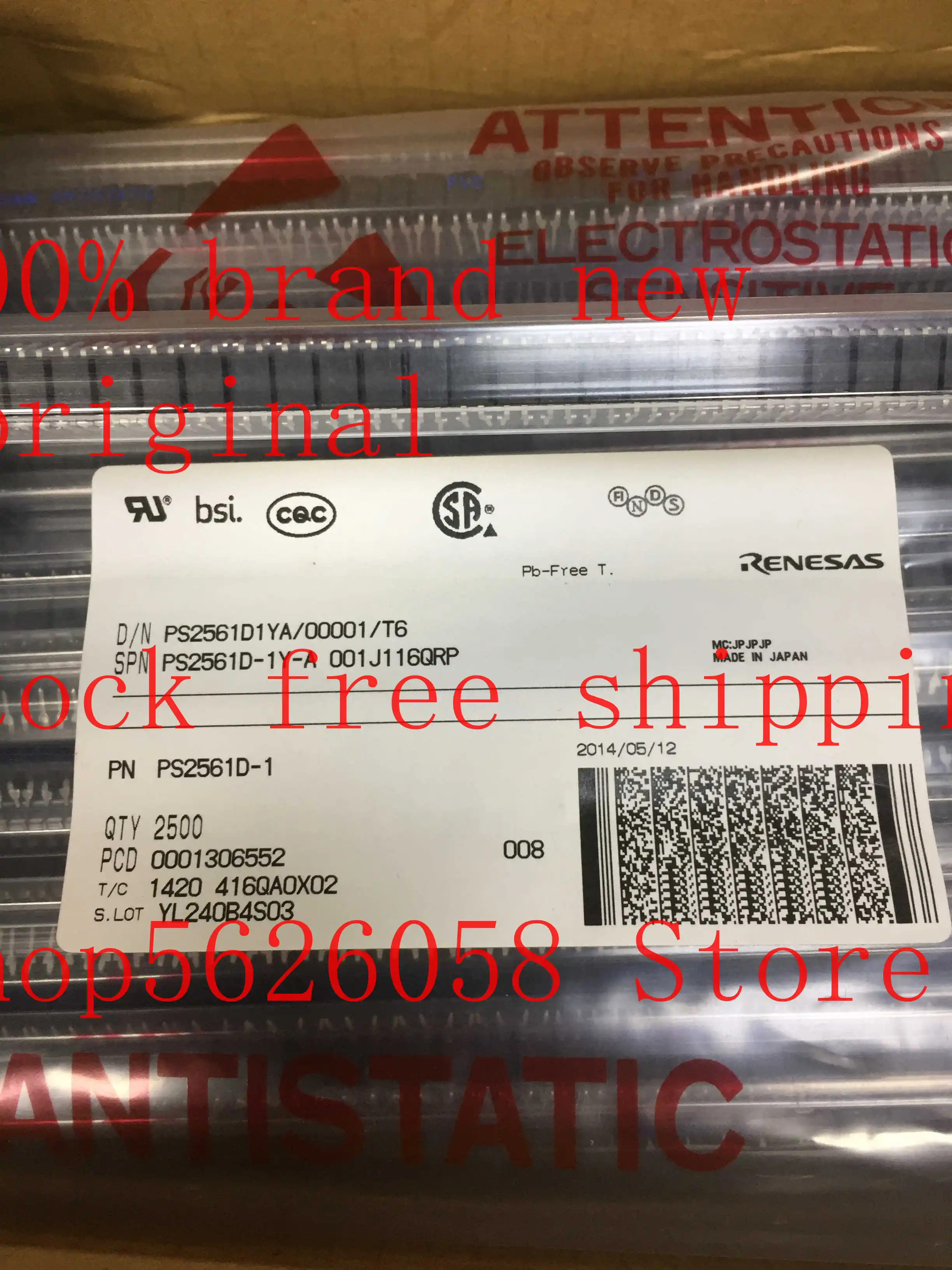 10PCS/LOT PS2561D-1 PS2561D DIP 100% new original freeshipping stock