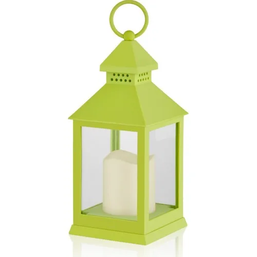 The Mia Led Candle Holder-Green