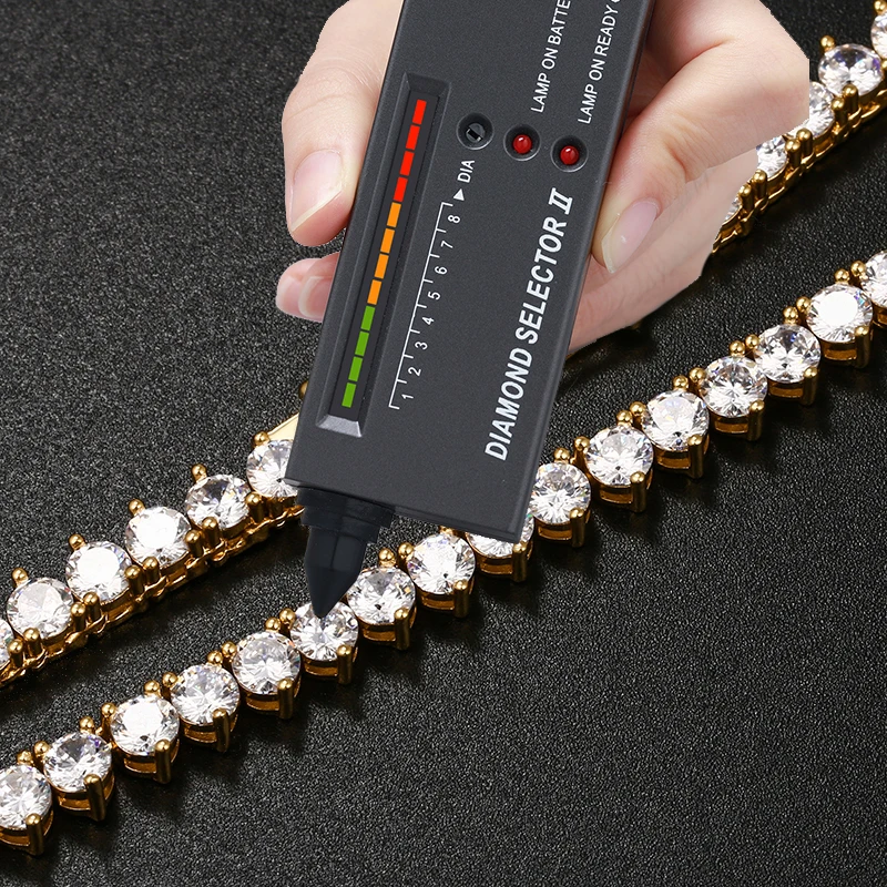 

4mm 925 Sterling Silver Moissanite Diamond Tennis Chain 3 Claw Hip Hop Necklace For Men Women Jewelry 2021 Dropshipping