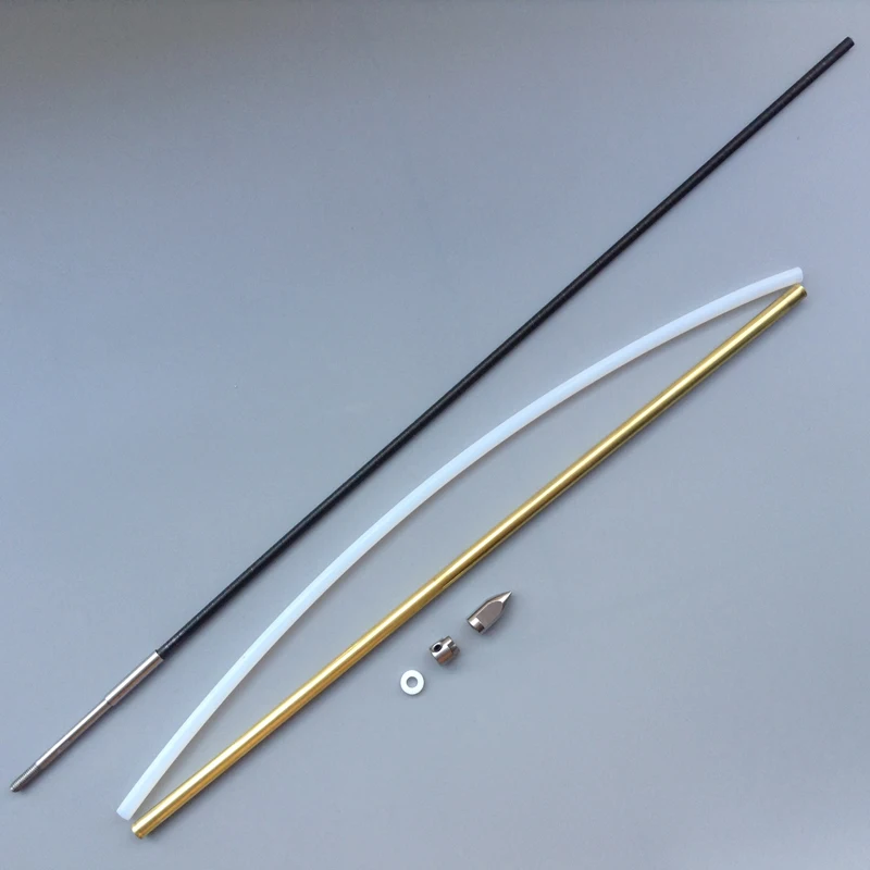 1Set 4 Millimetri Cavo Flessibile Albero di Trasmissione + Boccola Proiettile Guarnizione Elica Saldato Stampella di Ricambio Kit Parst per Rc barca