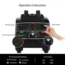 2200W BPA-Free Blender with Timer and 2L Jar #5