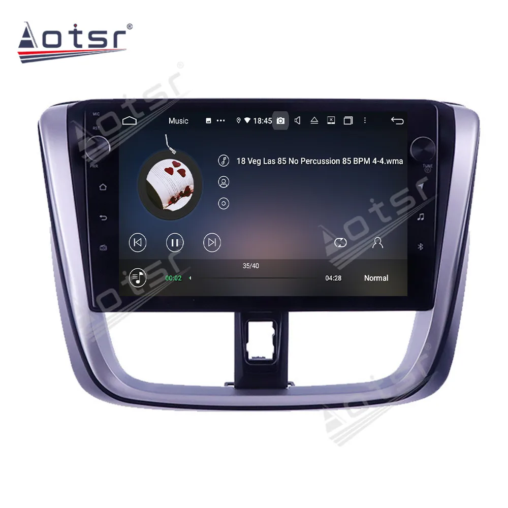 128G For Toyota Vios Yaris L 2016 - 2019 Android Car Radio Multimedia Video Player GPS Navigation IPS Screen PX6 No 2Din 2 Din