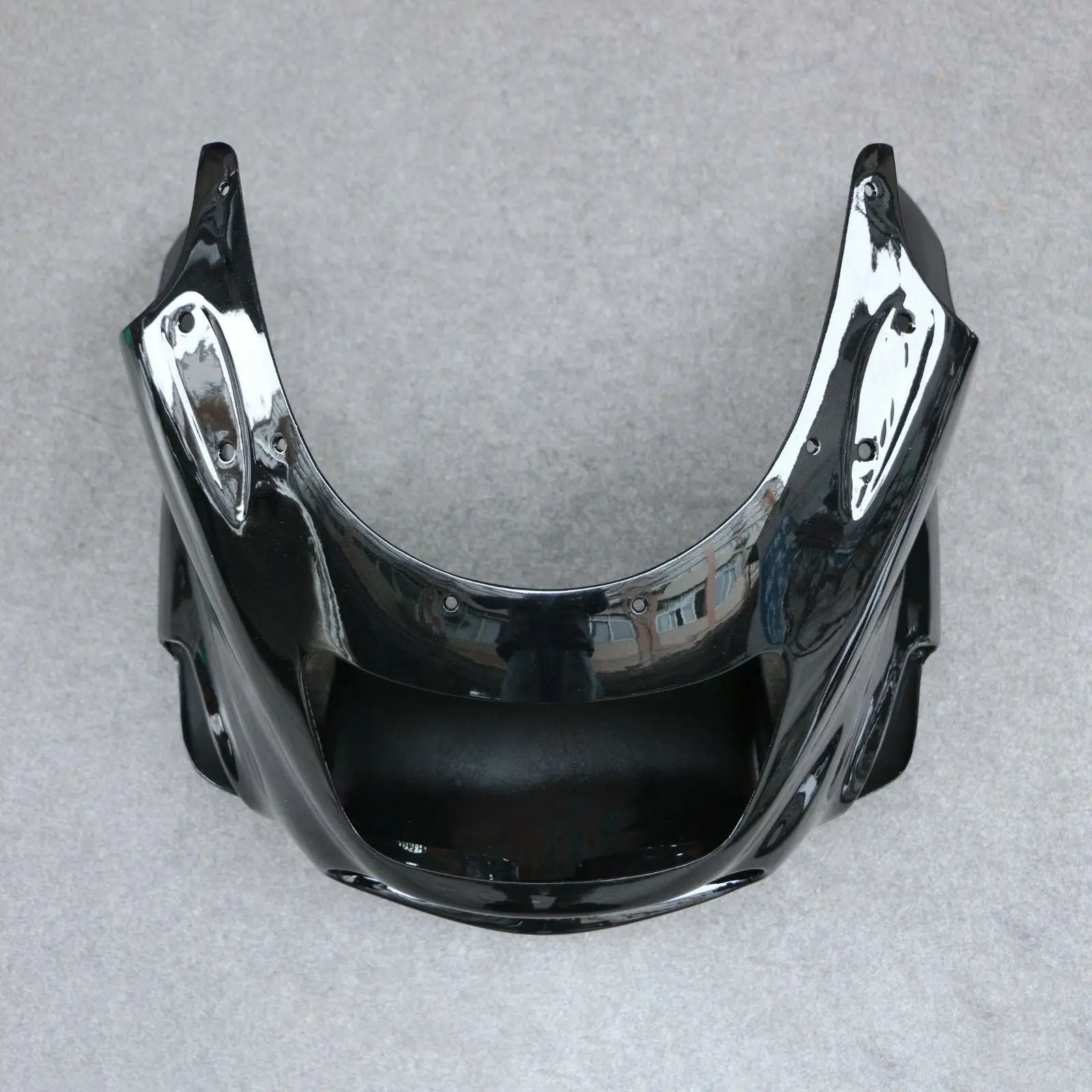 Fit For Kawasaki ZZR1100 D ZZR1100D ZX11 1993 - 2001 ABS Front Upper Fairing Headlight Cowl Nose  ZX 1100 ZZR 1100 1994 1995 96