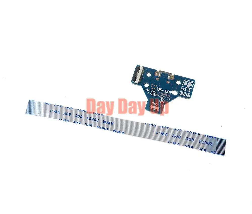 Juego de placa de carga para controlador PS4, JDS-050, 011, 001, 030, 040, 12, 14 pines, Cable, puerto de carga USB