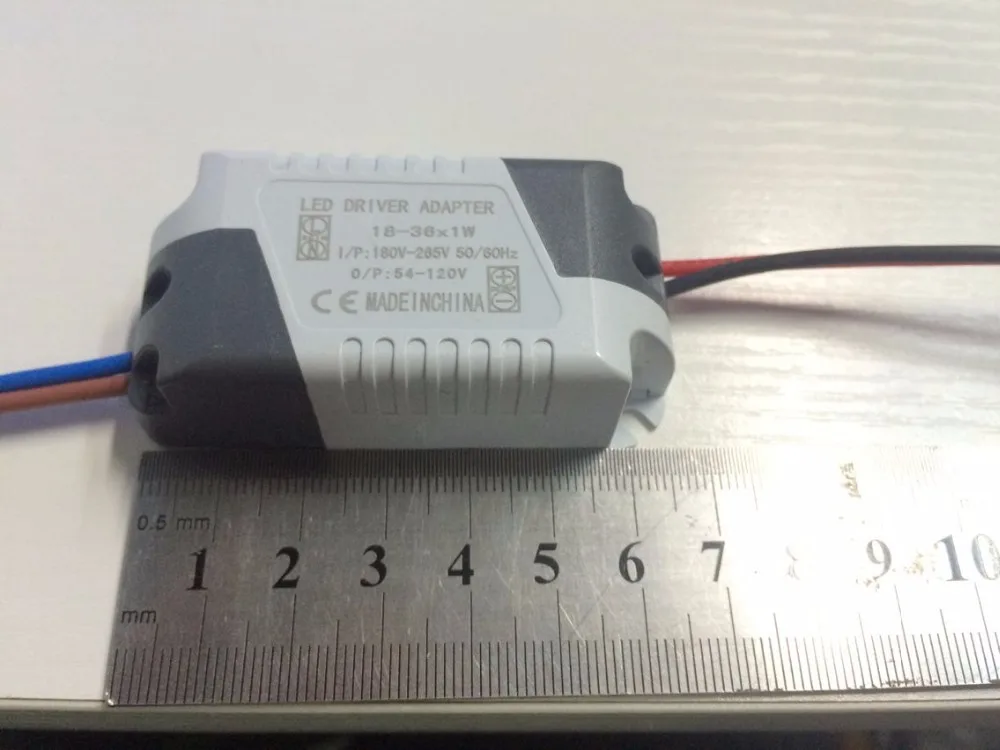 10 pieces LED Driver 18w-36w (18-36)x1W LED Driver Power Supply for 36pcs 1W High Power LED