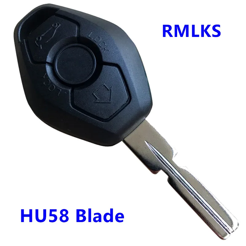 Car Key Case For BMW E38 E39 E46 EWS CAS2 System Key Remote Fob Case Replacement Car Key Shell Cover Keyless Fob Uncut Blade