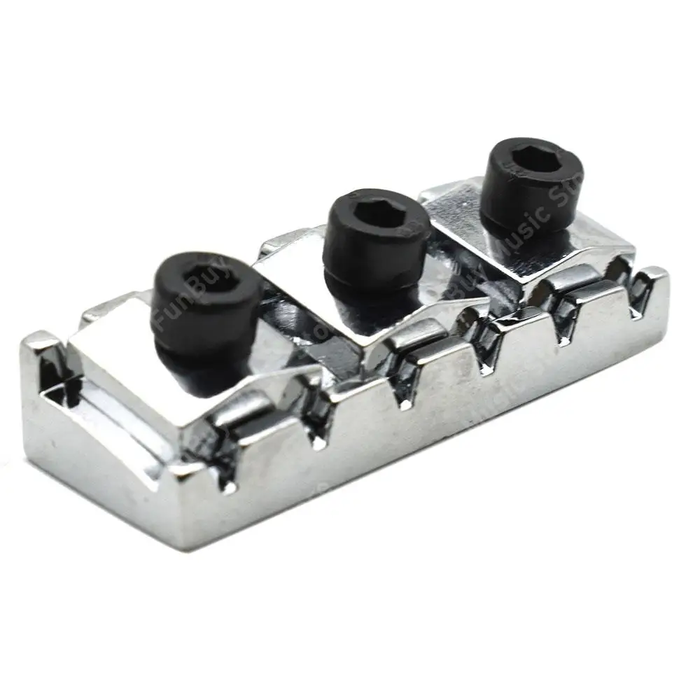 42MM 43mm Guitar Tremolo Bridge Locking Nut Electric Guitar Locking String Bridge Nut Black Gold Chrome