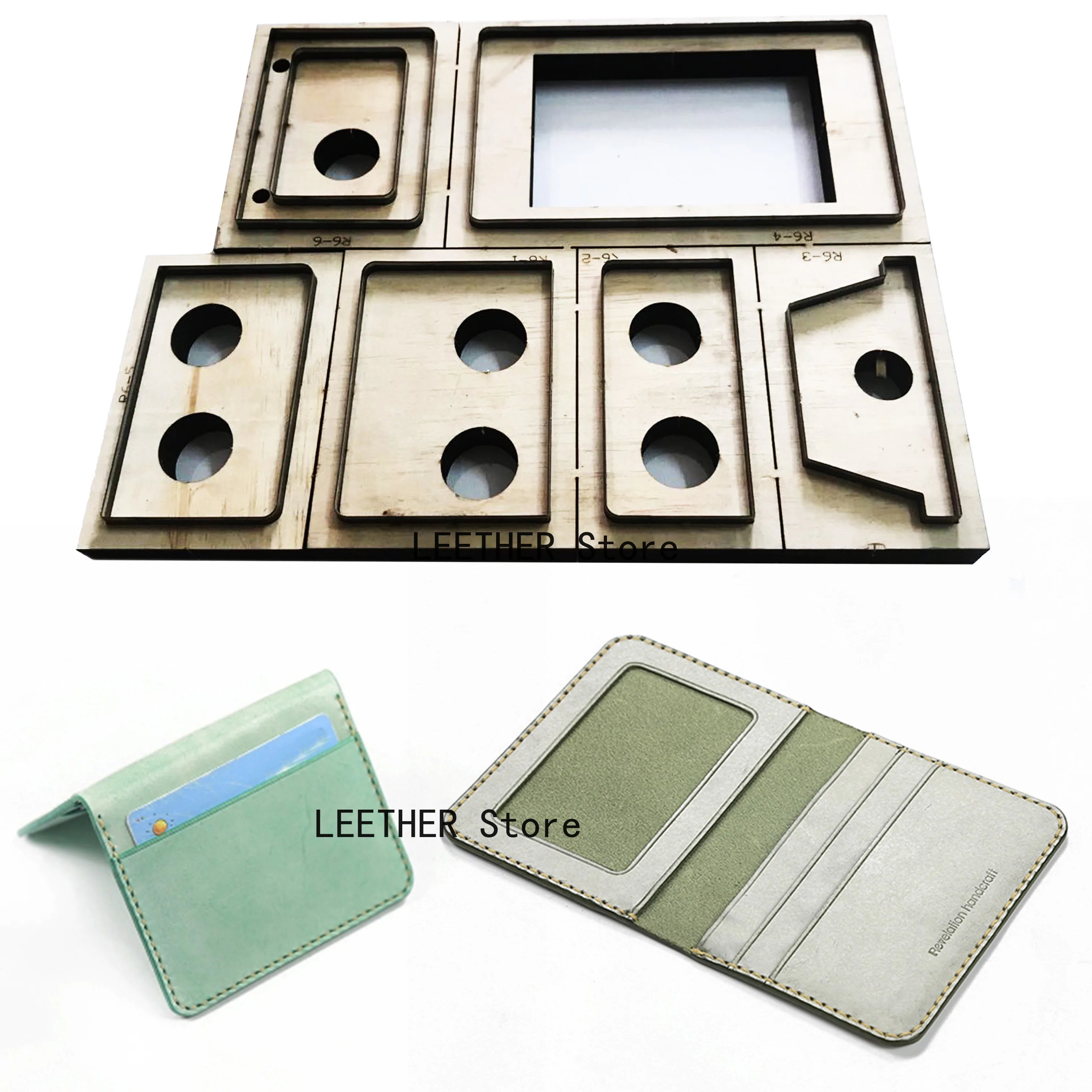 

Japan Steel Blade Rule Die Cut Punch Card bag wallet Cutting Mold Wood Dies for Leather Cutter for Leather Crafts