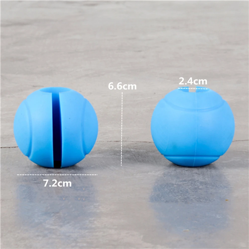 1 Pair Barbell Curved Bar Grips, Round Ball Shape, Silicone Anti-slip, Thick Handles for Weight Lifting, Fitness Exercise