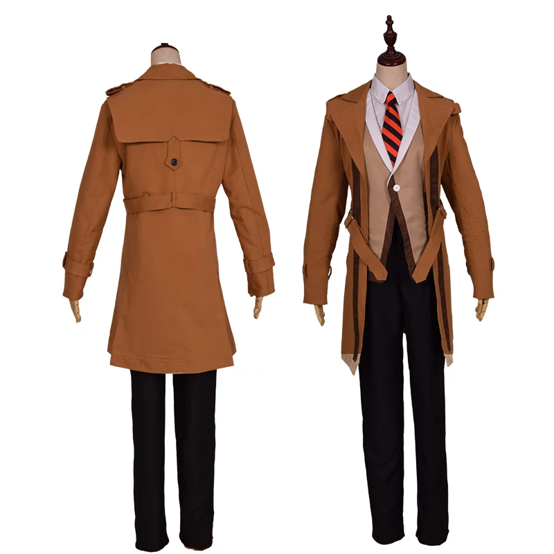 

Лидер продаж, модные костюмы для косплея аниме «Арена долома» Лян, костюмы на Хэллоуин вечерние мужчин, пальто, брюки и парик для взрослых, мужская одежда