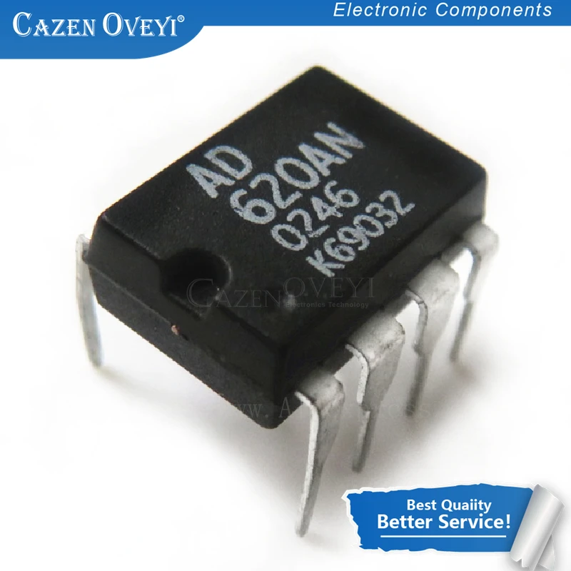 1pcs/lot AD620ANZ AD620AN AD620A AD620 DIP-8 In Stock