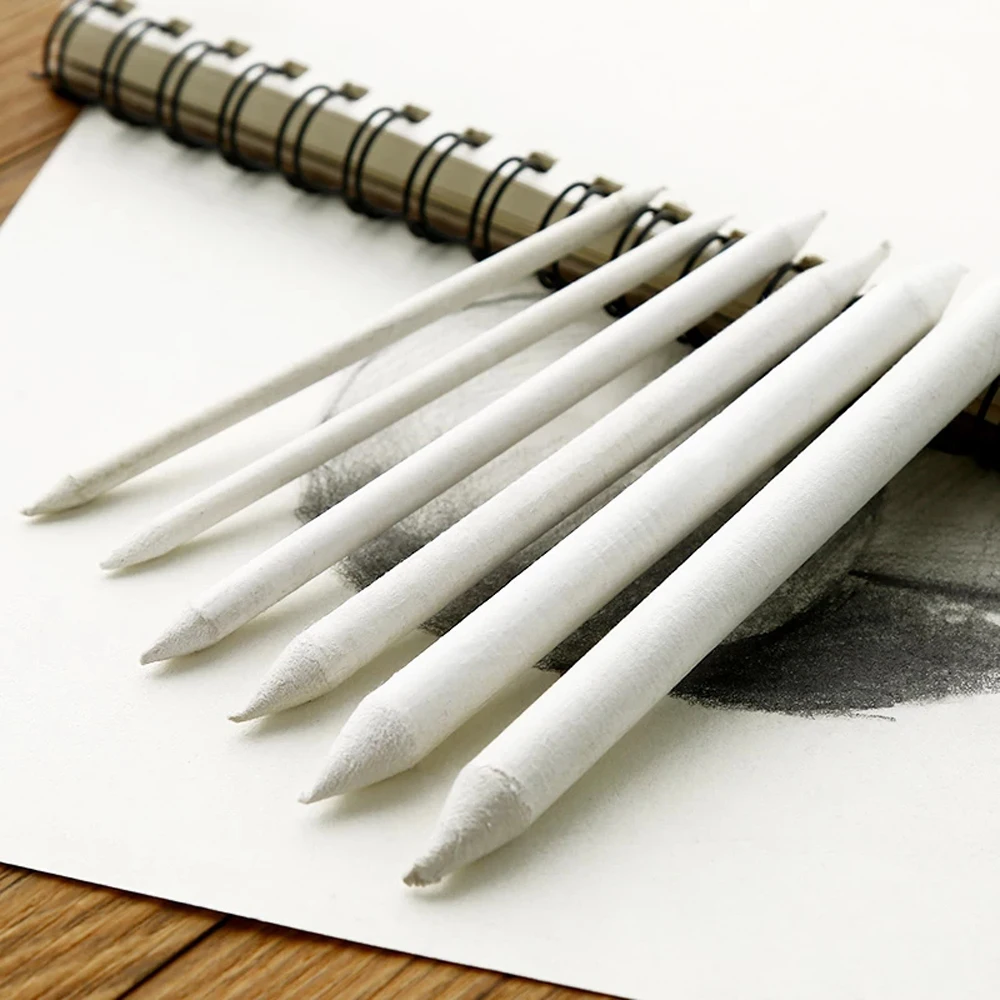 

Material Escolar Drawing Tool Double Head Sketch Stump Tortillon Sketching Pencil Smudge Stick White Drawing Pen Blending Stick