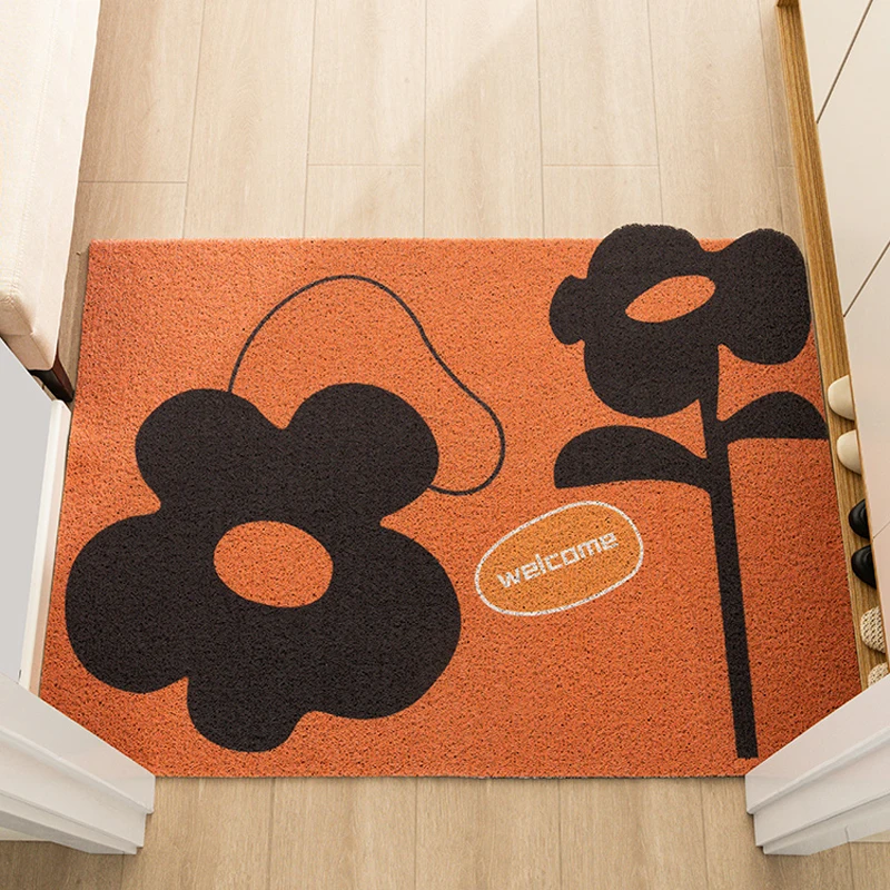 Door Mat Indoor Outdoor Floor Mat Non-Slip Waterproof Washable Entrance Doormat Entryway Rugs Low Profile Resist Dirt Area Rugs