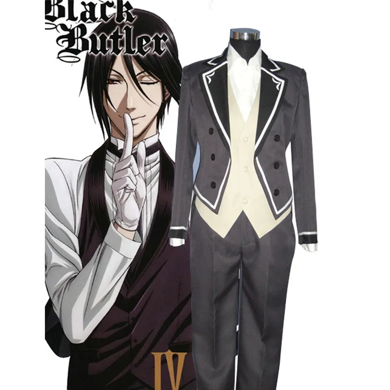 

Black Butler Kuroshitsuji Cosplay Sebastian Michaelis Uniform Costume