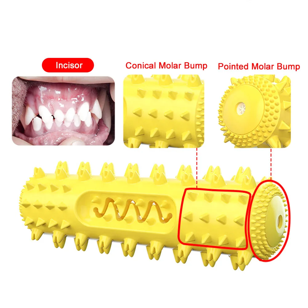 Dog Molar Toothbrush Dog Molar Tooth Stick Puppy Dental Care Durable Dog Chew Toy Elasticity Soft Pet Tooth Cleaning