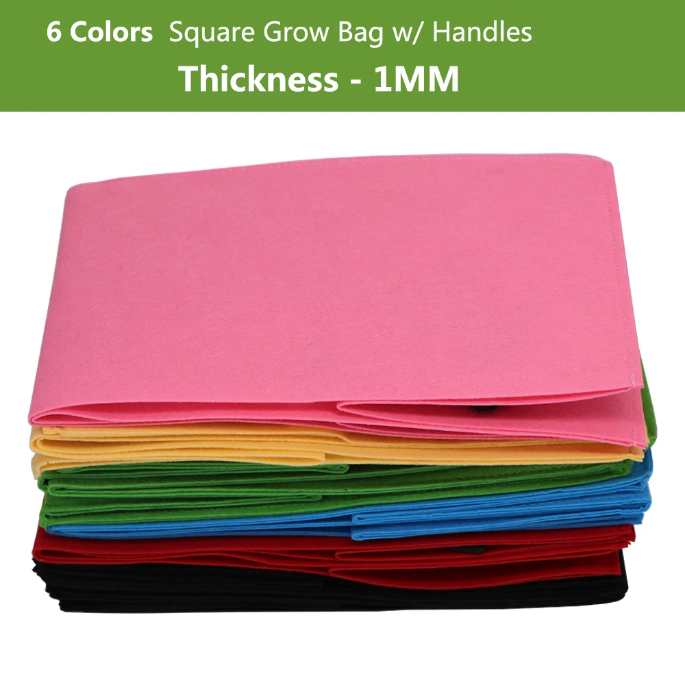 1PCS Garden square Planting Bag Without cloth proof Breathable seedling Growth bag indoor cultivation