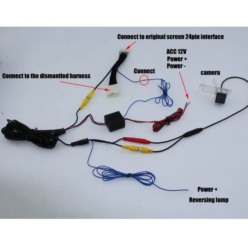 Car Rear View Camera For Renault Clio 4 IV 2012~2020 24PINS Connect Original Factory Screen Monitor License Plate Light Camera