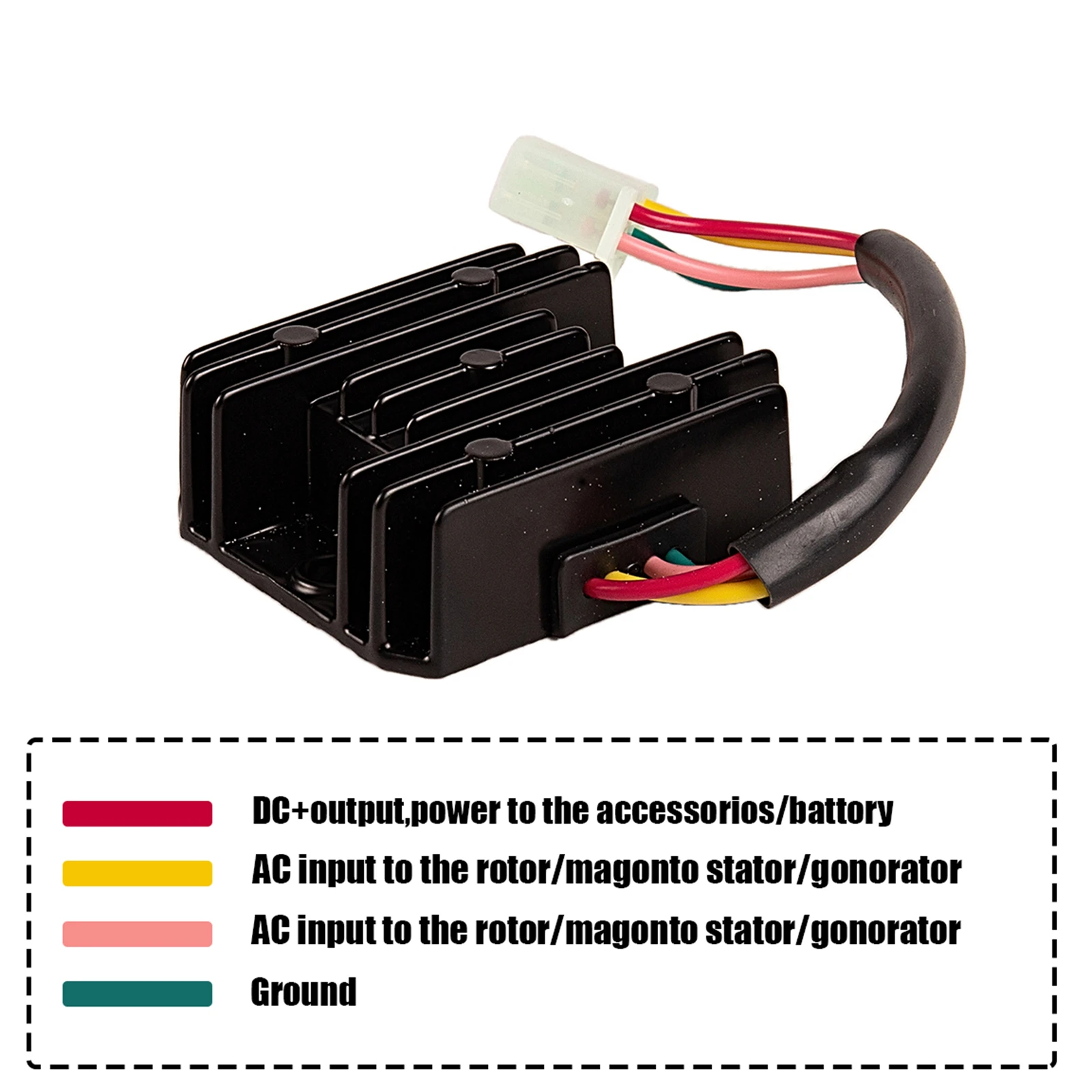 AC 12V 4 Wires Voltage Regulator Rectifier GY6 CG CB 150cc 200cc 250cc ATV Quad Moped Scooter Buggy Motorcycle Motorbike