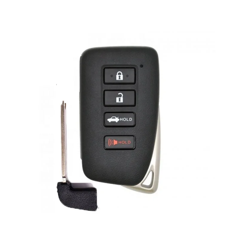 Lâmina chave do carro de emergência Chave de inserção remota inteligente, Lâmina Keyless para Lexus ES300H, ES350, GS200T, GS350, GS450H, 1Pc