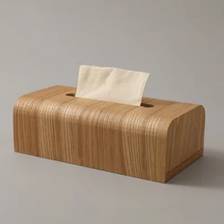 Simple Living Room Tissue Boxes Walnut Wood Bathroom Paper Box Table Desktop Storage Box Wooden Tissue Box Kitchen Accessories