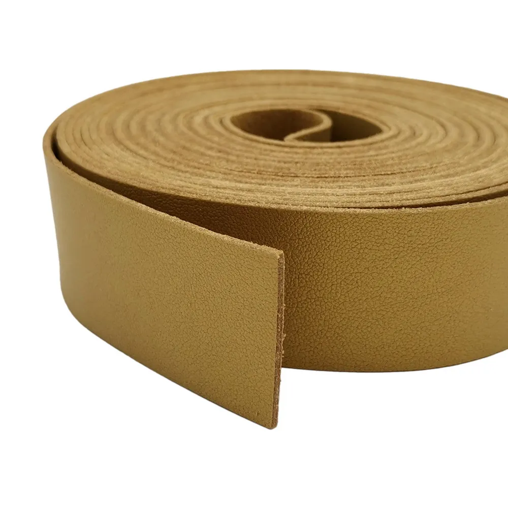 5 Yards 30mm Wide Gold Faux Suede Leather Strip Microfiber Solidy Soft Leather Belt Band