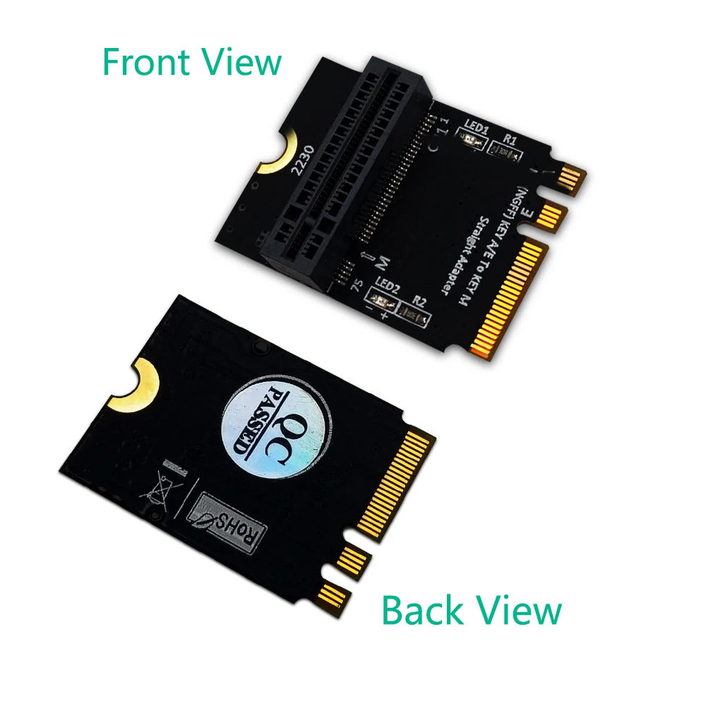 Адаптер M.2 NVME для SSD PCIE M2 NGFF Key M-M.2 Key A/E, адаптер для вертикальной установки для 2280 M2 NVME SSD Riser Card