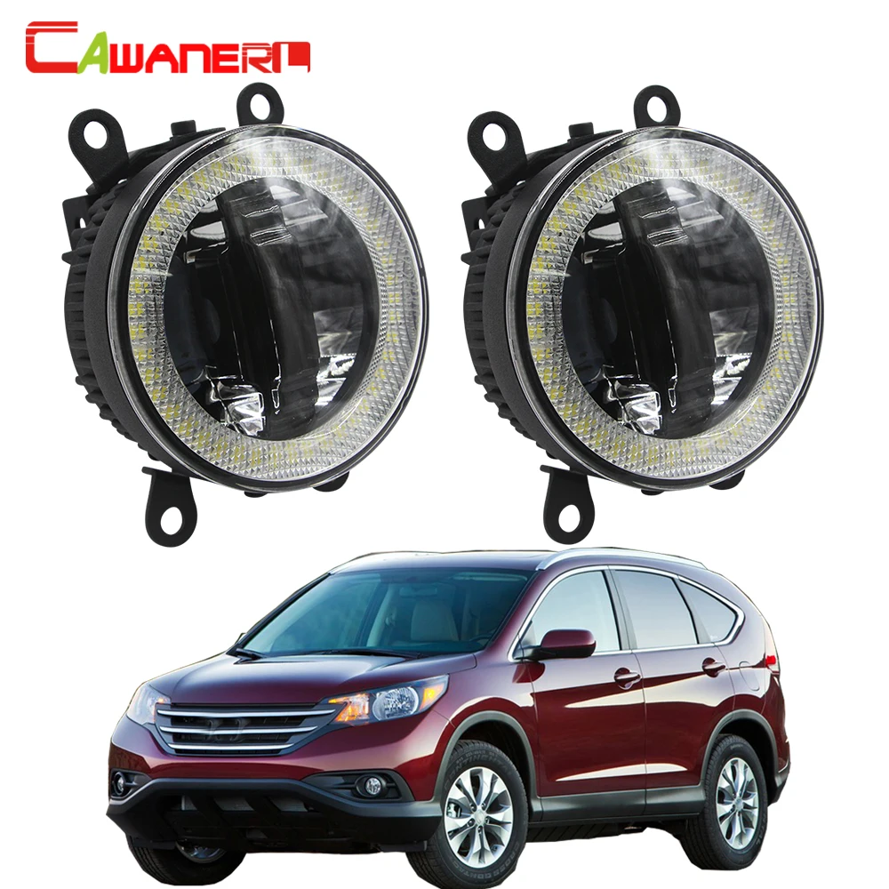 

Cawanerl For Honda CR-V CRV 2.4L L4 2012 2013 2014 Car LED Fog Light DRL Daytime Running Light Angel Eye 12V Accessories