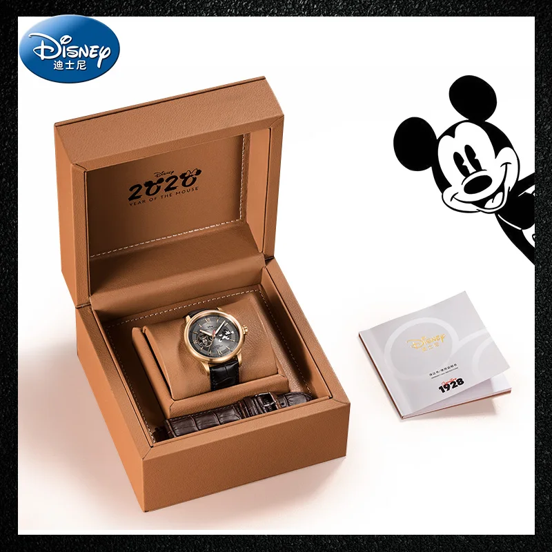 Disney Micky Mouse Limited Editon Men Automatic Wrist Watch Japan Mechanical Movement 50M Waterproof Luminous Hands Hollow 2020