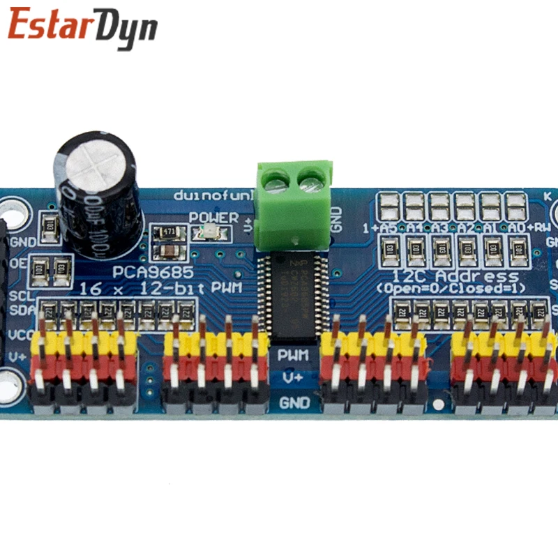 PCA9685PW 16 Channel 12-Bit PWM Servo Shield Driver I2C Interface PCA9685 Module For Raspberry Pi