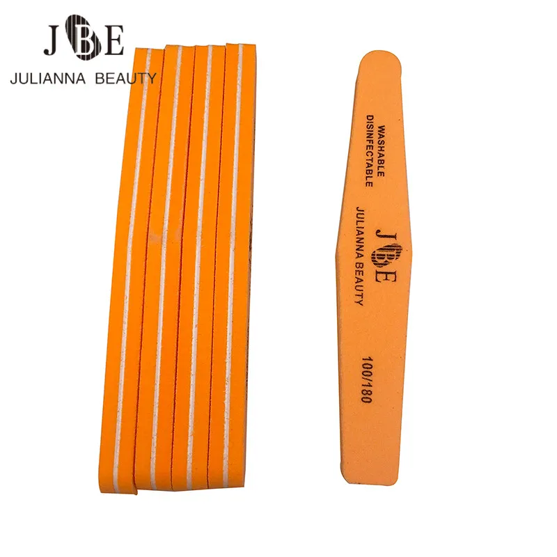 

25Pcs/lot Orange Double Side Sanding Polishing Nail files 100/180 New Fashion Lowest Price Diagnostic Tool Sponge Manicure