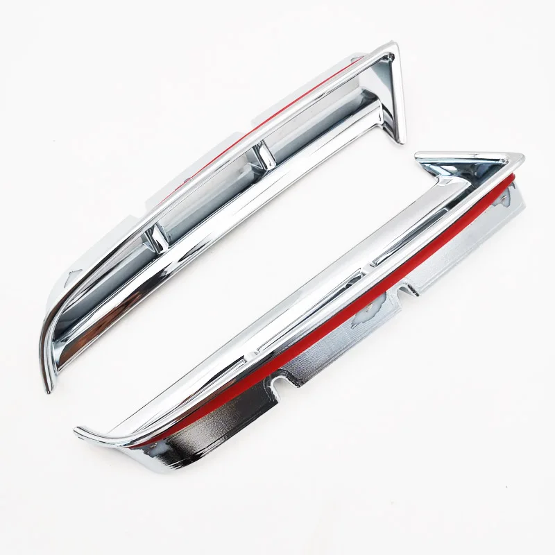 

1 pair Chrome Front Fog Light Cover Bumper Trims Accessory For Hyundai Tucson