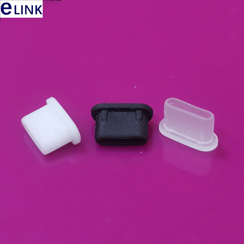 USB Type-C dust cap, female base, waterproof cover, silicone plug, mobile phone charging interface, free shipping, 200PCs