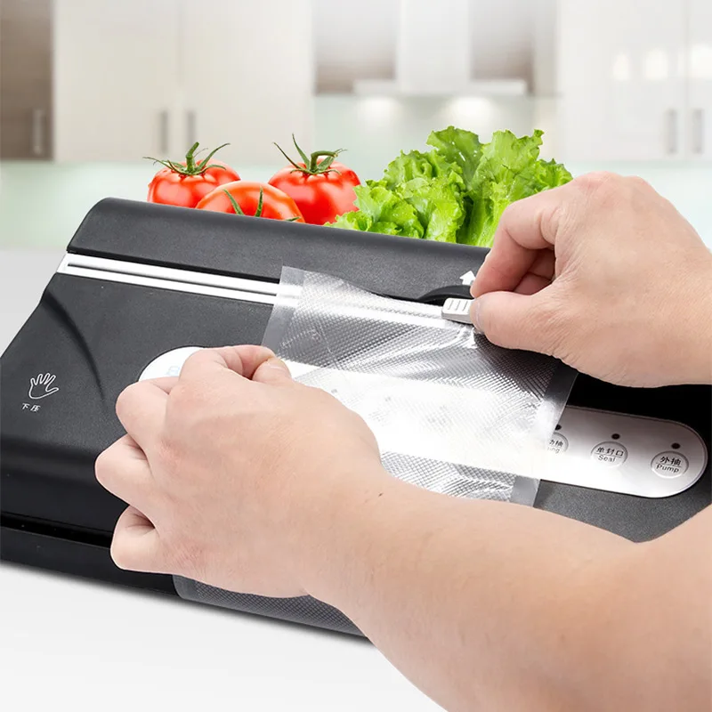 فراغ آلة الختم المنزلية الصغيرة تجفيف تلقائي والرطب ماكينة تعبئة الطعام متعددة حزمة المستمر