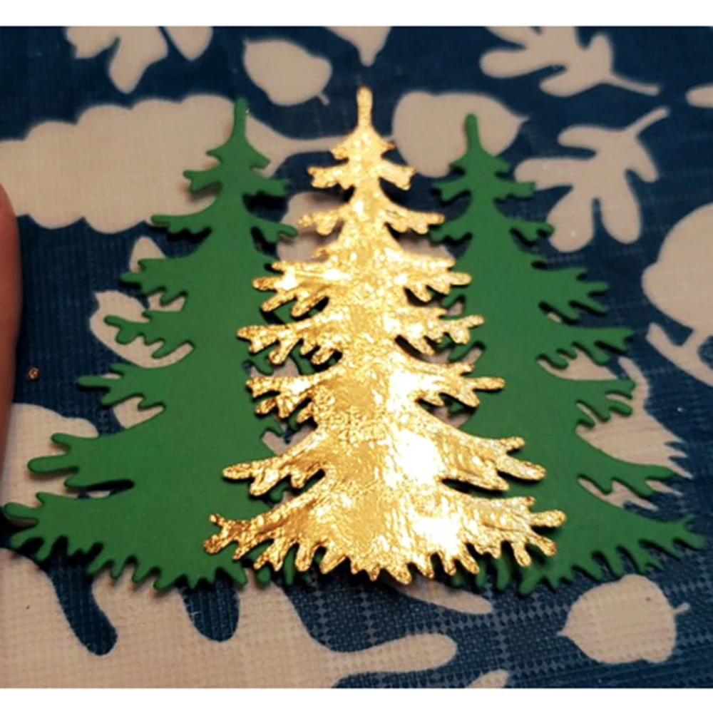 2021 new carbon steel Christmas Tree Metal Cutting Dies Cute Stencil For DIY Scrapbooking Cards Decorative