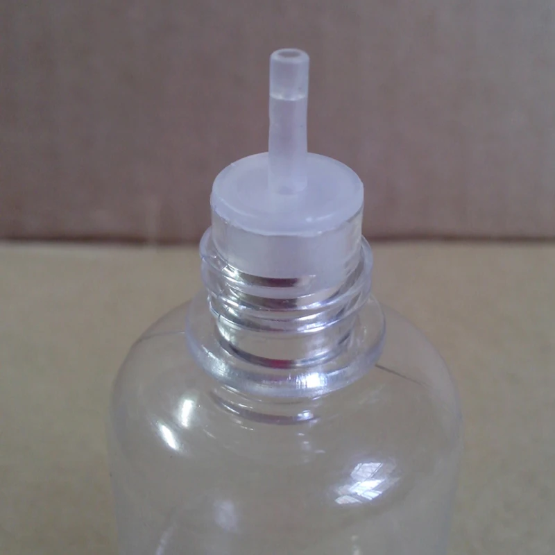 Flacone contagocce vuoto in plastica PET da 50 pezzi 3ML 5ML 10ML Fiala per acqua trasparente per occhi liquidi Tappo a punta lunga con imbuto