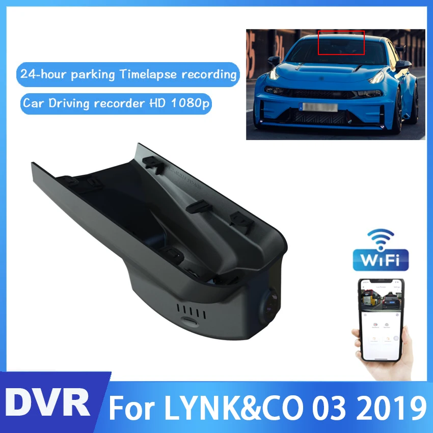 

New! Car DVR Hidden Driving Video Recorder Car Front Dash Camera For LYNK&CO 03 2019 CCD high quality Night Vision Full HD 1080P