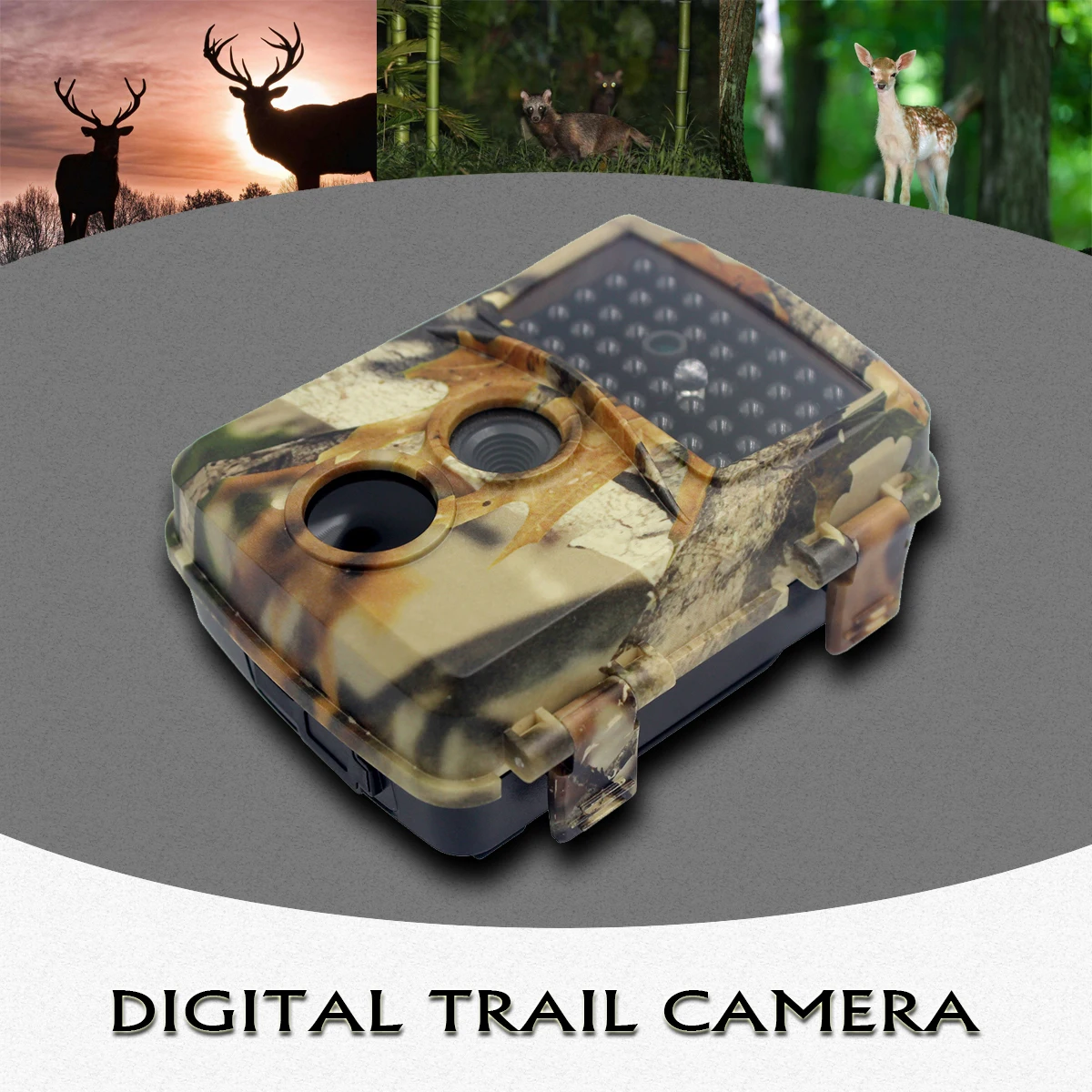 

PR600 Digital Trail Camera 12mp Hunting Camera IP56 Waterproof HD Video Wild Animals Camera Night Vision Photo Traps Scouting