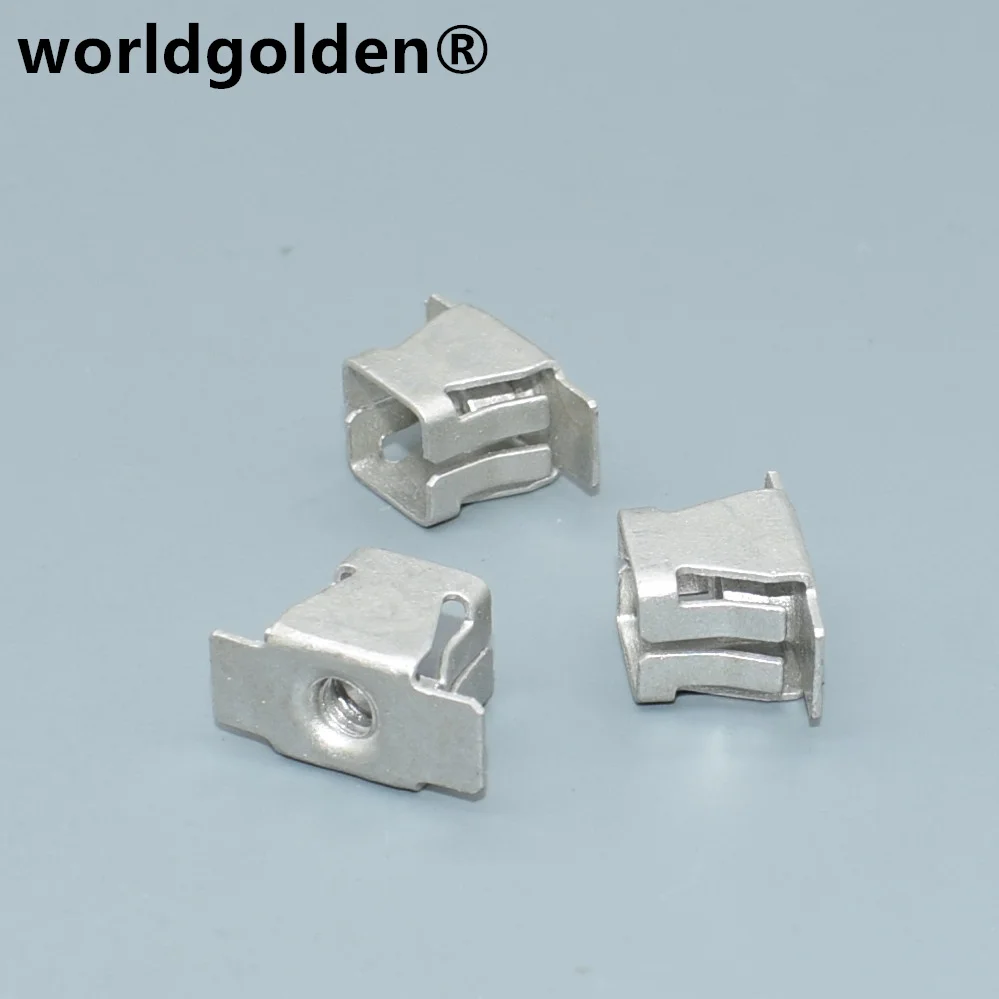 worldgolden 100szt metalowych łączników Zinc Clear Iron Clip do GM 11518531