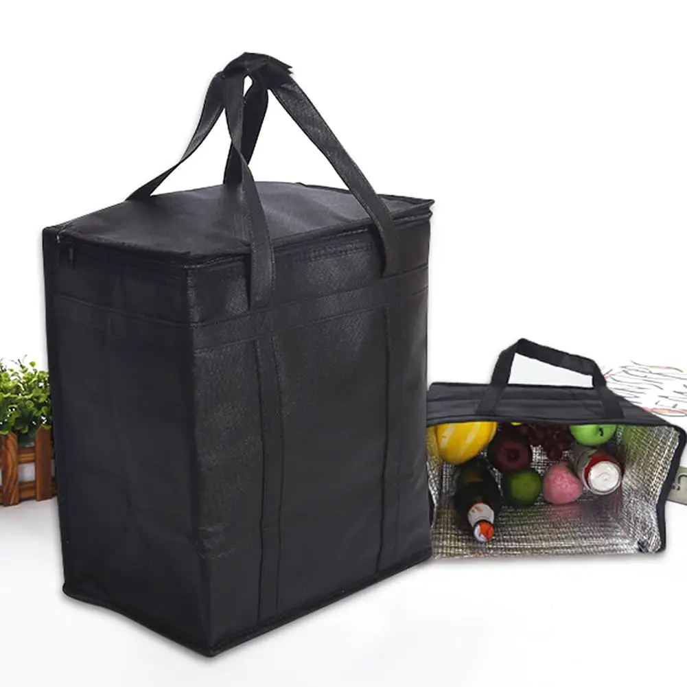 

Hot Portable Insulated Thermal Lunch Bags Folding Fashion Picnic Cooler Lunch Bag Insulated Travel Food Tote Bags Box