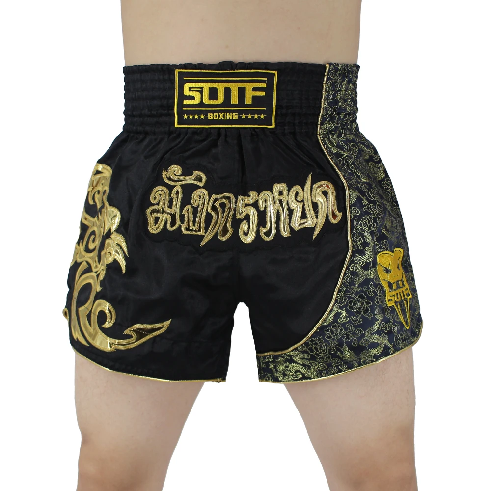 Guantoni da Boxe uomo Pantaloni Stampa MMA Shorts kickboxing Lotta Grappling Breve Tiger Muay Thai boxe shorts abbigliamento sanda a buon mercato mma