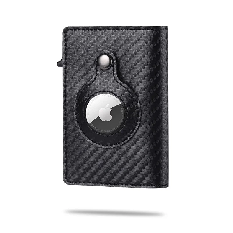 2021 für Apple Airtag Brieftasche Männer Carbon Faser Mode ID Kreditkarte Halter Rfid Dünne Airtag Slide Brieftasche Designer Karteninhaber