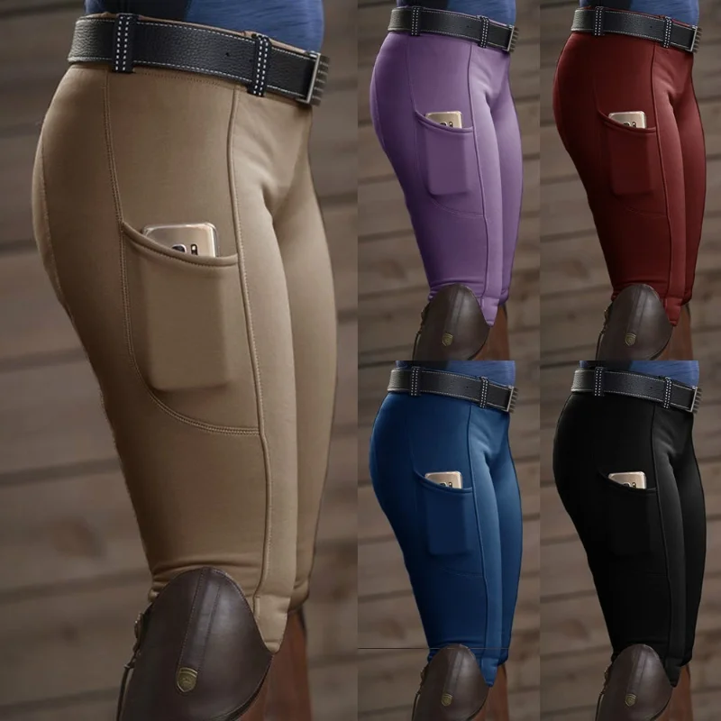 

Horse Riding Pants High Elasticity Long Legging For Women Fitness Slim Pencil Pants Solid Casual Fashion Skinny Trouser Lady 5XL