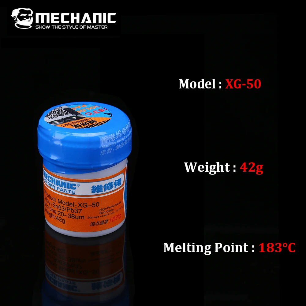 MECHANIC Solder Paste XG-50 BGA Reballing Tin Paste Welding Soldering Flux For BGA Rework Tools