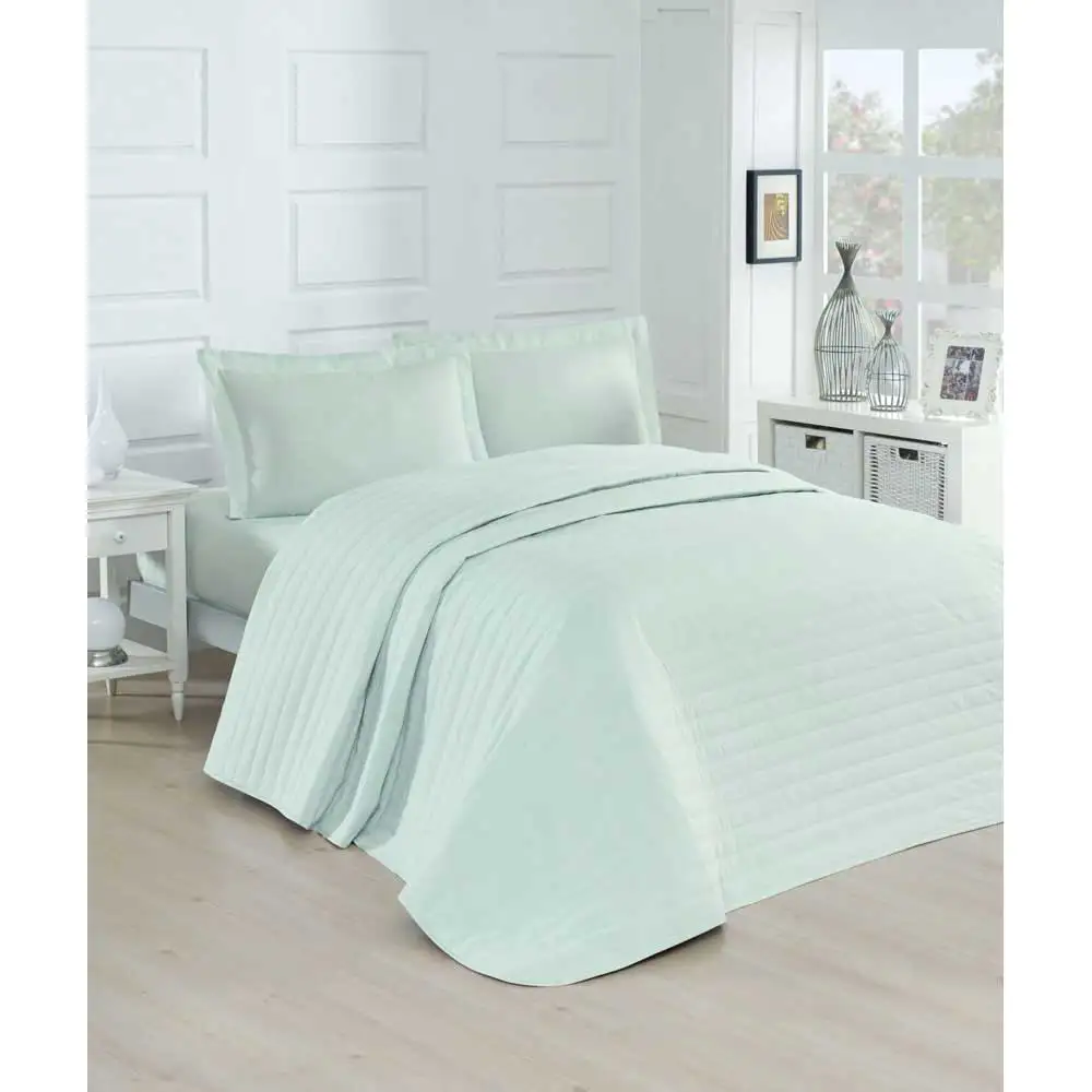 Monart Quilted Bedclothes Double Bed Mint