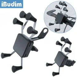 iBudim Motorcycle Rear View Mirror Mobile Phone Holder Bicycle Handlebar Phone Stand Mount Bike Phone Holder For iPhone Samsung