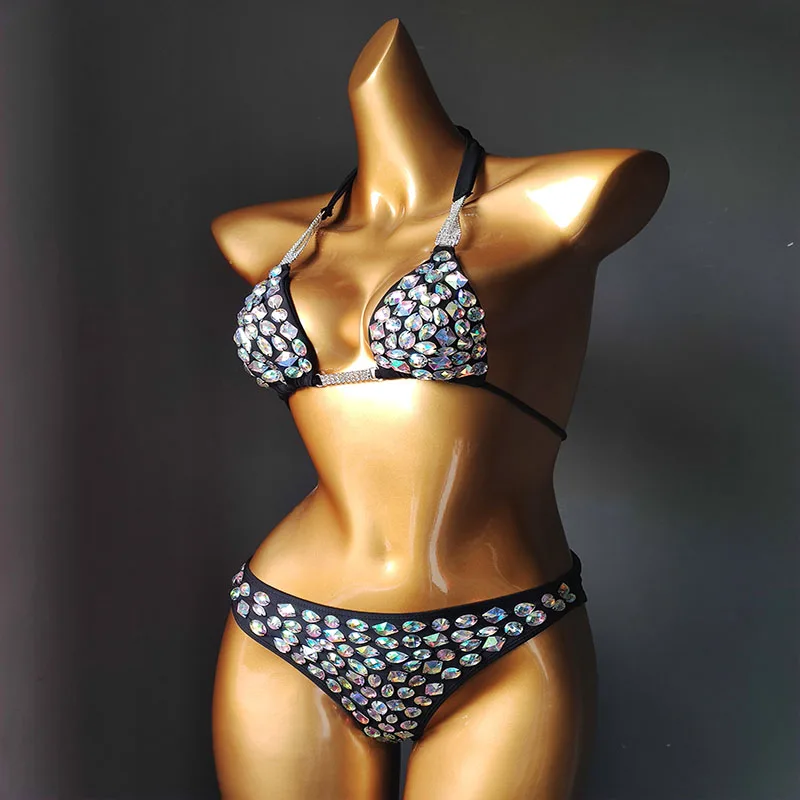 2020 venus vacation new style daimond bikini rhinestone swimwear push up swimwear sexy women beachwear