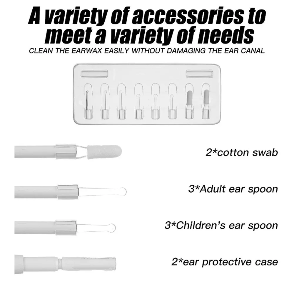 4,3 Zoll 3,9 mm 720P HD Earscope Reiniger 3in1 USB Otoskop mit Ohrenschmalzentferner für Android Windows Inspektion Earpick Endoskop