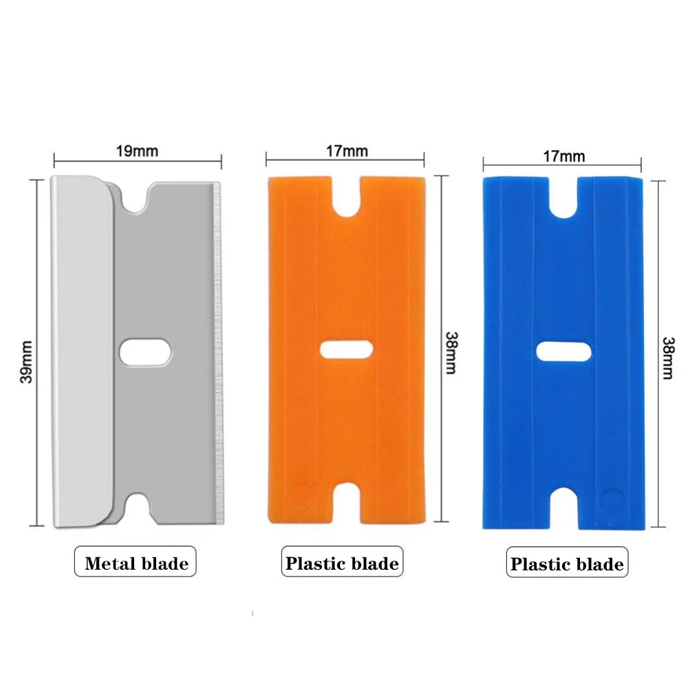 ステンレス鋼の窓用のスクレーパー,10個のブレードを備えたスクレーパー,車の窓用のビニールステッカー,傷や汚れを取り除き,除去するツール