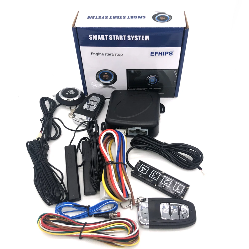 Automatic start and stop with password keyless entry system, engine start alarm system, remote control auto parts