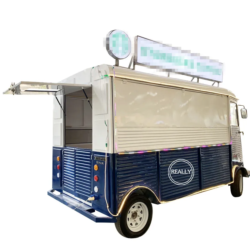 Commercial Chinese Electric Food Truck Mobile Crepe Cart Business For Sale With Equipment Fast Concession Trailer